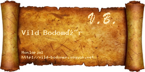 Vild Bodomér névjegykártya